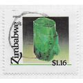 ZIMBABWE 1993 MINERALS EMERALDS $1.16 USED