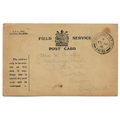 Postcard WW1 British Field Service Post Card FP...