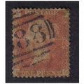 1858/79 1D RED PLATE (80) CORNER LETTERS(G.F ) ...