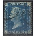 1858 SG47 2d Blue Plate 13 Good Used (trimmed p...