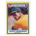 1991 Post Rickey Henderson Collector Series car...