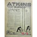 E C ATKINS COMPANY 1918 really good saw saves m...