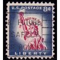 USA 1954 Liberty 8c Used Stamp.