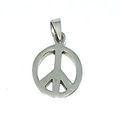 Sterling Silver 3/4 Inch Peace Sign Charm Pendant