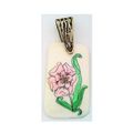 Scrimshaw Flower Pendant 7