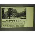 1908 Gunston Hall Ad - Washington, D.C.