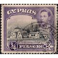 CYPRUS, George VI, Peristoroma Church, violet 1...