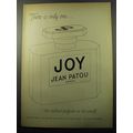 1950 Jean Patou Joy Pefume Ad - There is only one