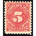 J55, Mint 5¢ FVF NH Postage Due Stamp .. Stuart...