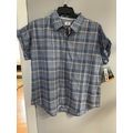 Ridgecut Women's Short Sleeve Plaid Shirt, Blue...