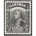 Sarawak 1934 SG108 3c Black Mounted Mint . ..