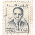 Morocco 1962 - 35f dark bluish green - King Has...