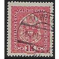 Mi 199: 1 Kr. lilac-red Definitive Stamp: Imper...