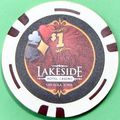 Lakeside. $1 Casino Chip. Osceola, IA. Z51.