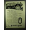 1922 Hamilton Watch Ad - Twenty Years I've Carried