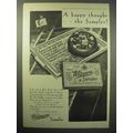 1930 Whitman's Sampler Chocolate Ad - Happy Tho...