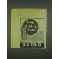 1930 Zemo Ointment Ad - Stop Itching Skin