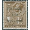 Malta 1928 ¼d brown SG 174 unused