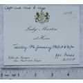 1967 invitation At Home Lady Martin, San Pawl t...