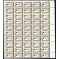 1140, MNH 4¢ Misperforated Freak Error Complete...