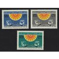Syria Sixth Anniversary of Baathist 3v 1969 MNH...